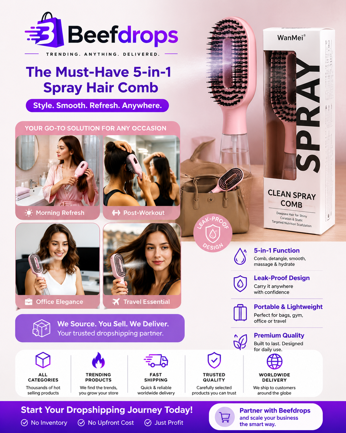 Water Hair brush